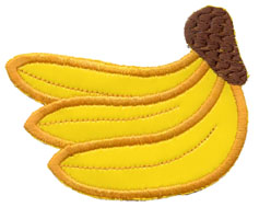 3" Rayon Bananas Applique