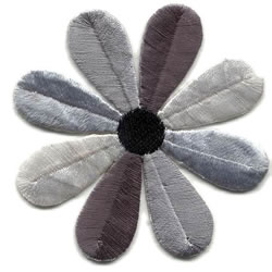 Daisy Applique-Grey Combo