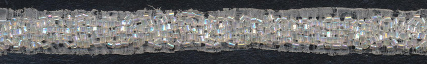 1/2" Beaded Band-Clear Iris