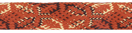 <font color="red">IN STOCK</font><br>3/4" Cotton Flat Lotus Braid-Rust/Black/Gold Combo