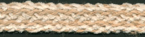 <font color="red">IN STOCK</font><br>7/8" Jute/Cotton Chenille Braid-Jute/Natural Combo