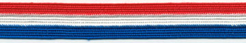 3/4" Rayon Tristripe Braid-Red/White/Blue<br>see Special Pricing Tab