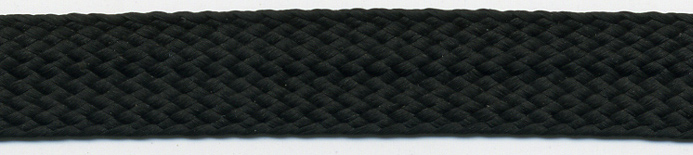 <font color="red">IN STOCK</font><br>1/2" Rayon Flat Braid-Black