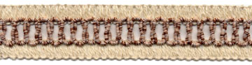 <font color="red">IN STOCK</font><br>1+1/8" Cotton Knit Braid Inside Loops-Natural/Rust