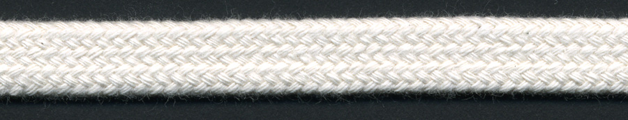<font color="red">IN STOCK<br>MADE IN USA</font><br>1/2" Wide 100% ORGANIC COTTON Flat Sleeving Drawcord-Natural