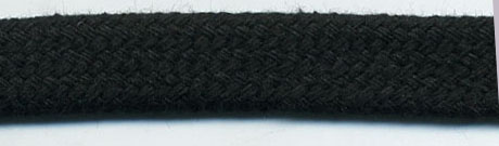 <font color="red">IN STOCK<br>MADE IN USA</font><br>1/2" Flat Sleeving Cord-Black
