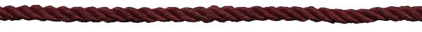 <font color="red">IN STOCK</font><br>1/8" 2-ply Twisted Rope-Wine
