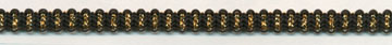 <font color="red">IN STOCK</font><br>1/4" Soft Stretch Band-Black/Gold