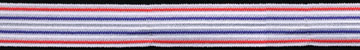 <font color="red">IN STOCK</font><br>5/8" Poly Knit Elastic Stripe-USA Red/White/Blue