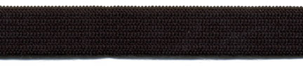 <font color="red">IN STOCK</font><br>1/2" Poly Knit Elastic-Black<br>(Soft Finish, Pre-Shrunk)