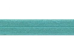 <font color="red">IN STOCK</font><br>5/8" Nylon Foldover Elastic-Aqua