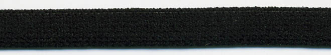 <font color="red">IN STOCK</font><br>EWN-974377-030<br>3/16" (5MM) Soft Plush Elastic Strap-Black