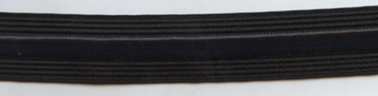 <font color="red">IN STOCK</font><br>1" Nylon Woven Silicone Elastic-Black