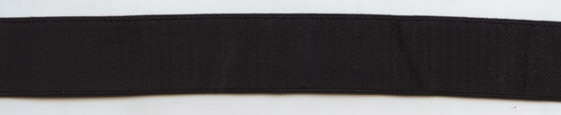 <font color="red">IN STOCK<br>SUPERIOR QUALITY</font><br>3/4" Nylon Satin Plush Back Elastic-Black