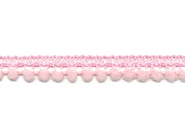 <font color="red">IN STOCK</font><br>3/8" Poly Mini Ball Fringe-Light Pink