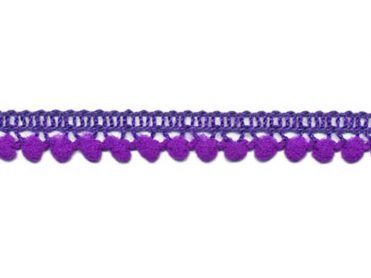 <font color="red">IN STOCK</font><br>3/8" Poly Mini Ball Fringe-Purple