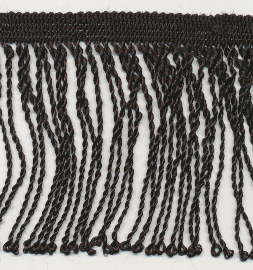 <font color="red">IN STOCK</font><br>3+3/4" Rayon Bullion Floss Fringe-Black