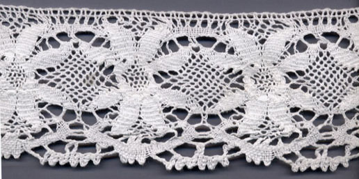 <font color="red">IN STOCK</font><br>3+1/4" Rossetti Cotton Cluny Lace-Raw White