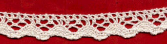 <font color="red">IN STOCK</font><br>3/4" Jeanne Cotton Cluny Edge Lace-Natural