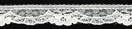 1/2" Nylon Raschel Lace-Ivory