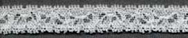 5/8" Nylon Stretch Lace Galloon White