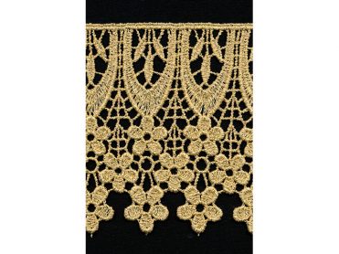 <font color="red">IN STOCK</font><br>3+7/8" Metallic Venise Lace-Gold