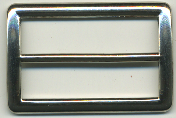 <font color="red">IN STOCK</font><br>1+3/16" Tall Frame Slider with 1+1/5" Belt Slot-Nickel