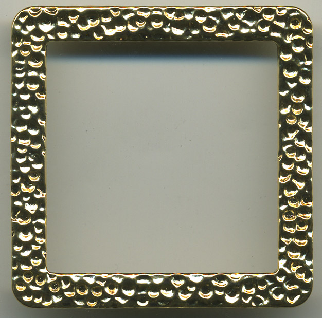 <font color="red">IN STOCK</font><br>1+1/2" Square Embossed Metal Slider-Gold