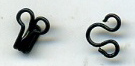 <font color="red">IN STOCK</font><br>#0 Loose Metal Hook And Eye Sets-Black