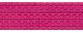<font color="red">IN STOCK</font><br>1" Cotton Webbing-Fuschia<br>(Industry Standard)