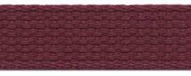 <font color="red">IN STOCK</font><br>1" Cotton Webbing-Maroon<br>(Industry Standard)