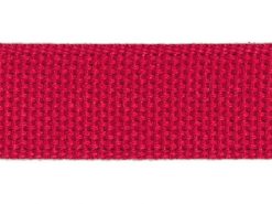 <font color="red">IN STOCK</font><br>1+1/4" Cotton Webbing-Red<br>(Industry Standard)