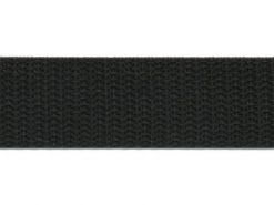 <font color="red">IN STOCK</font><br>1" Polypro Webbing-Black<br>(Industry Standard)