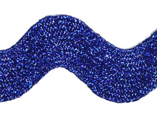 <font color="red">IN STOCK</font><br>1+5/8" Metallic Ric Rac-Royal