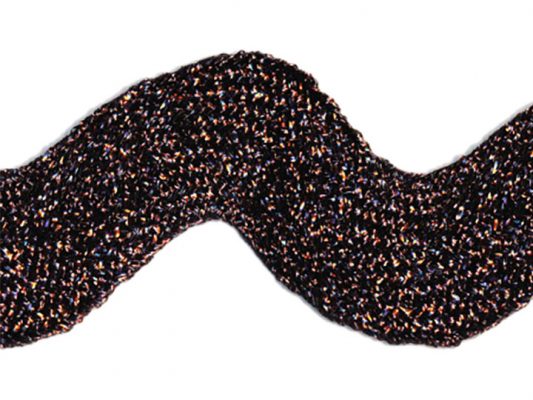 <font color="red">IN STOCK</font><br>1+5/8" Metallic Ric Rac-Brown