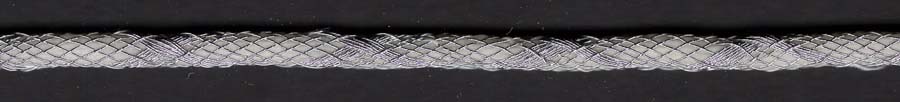 <font color="red">IN STOCK</font><br>3mm Metallic X Shield Holiday Cord-White/Silver