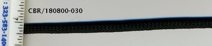 <font color="red">IN STOCK<br>MADE IN USA</font><br>3/16" Standard Rayon Bolo Cord-Black
