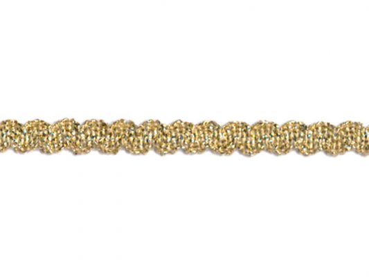 <font color="red">IN STOCK<br>MADE IN USA</font><br>1/4" Metallic Stretch Gimp Braid-Gold