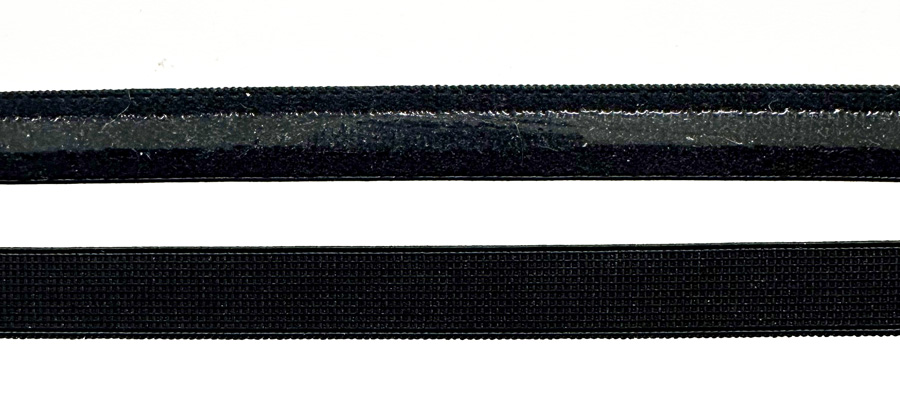 <font color="red">IN STOCK<br>INDUSTRY STANDARD</font><br>3/8" Nylon Silicone Strip Elastic-Black