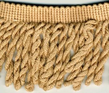 <font color="red">IN STOCK</font><br>3" Cotton Bullion Fringe -Tan