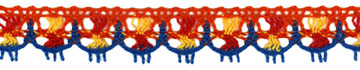 <font color="red">IN STOCK</font><br>3/4" Cotton Cluny Multi Stitch-Bright Multi