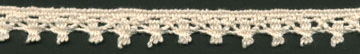 <font color="red">IN STOCK</font><br>1/2" Cotton Cluny Eyelash Edge-Natural