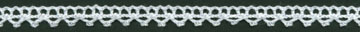 <font color="red">IN STOCK</font><br>11/32" Cotton Cluny Baby Edge-White