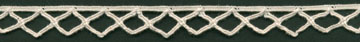 <font color="red">IN STOCK</font><br>3/8" Cotton Cluny Diamond Edge-Natural