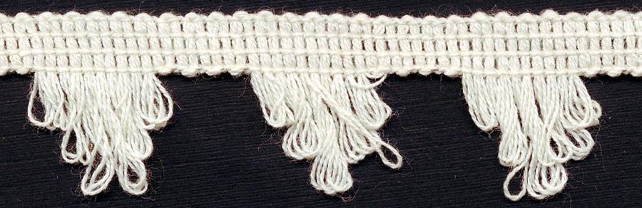 <font color="red">IN STOCK</font><br>7/8" Cotton Knit Edge Lace-Natural