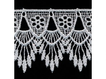 <font color="red">IN STOCK</font><br>2+1/2" Metallic Venise Lace-Silver