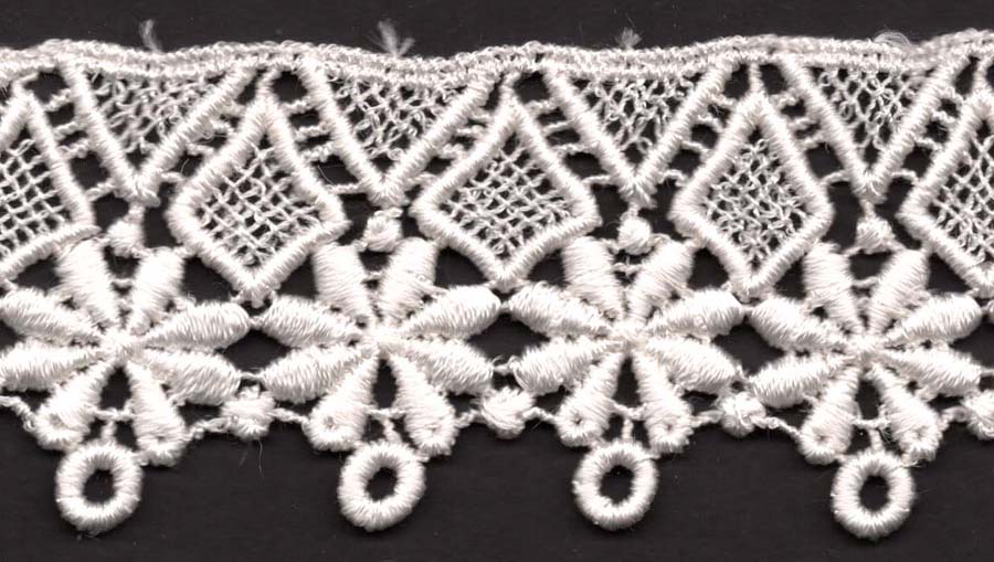 <font color="red">IN STOCK</font><br>2+1/8" Rayon Venise Lace-Ivory