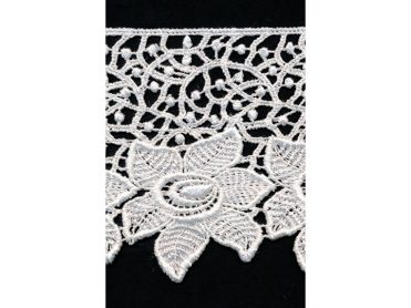<font color="red">IN STOCK</font><br>4+1/2" Rayon Venise Lace-White