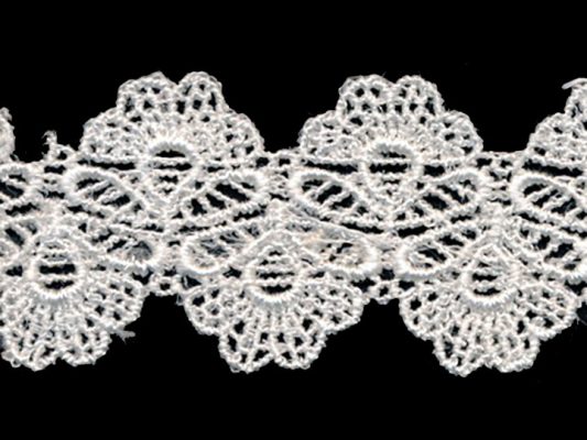 <font color="red">IN STOCK</font><br>1+1/2" Rayon Venise Lace-Ivory
