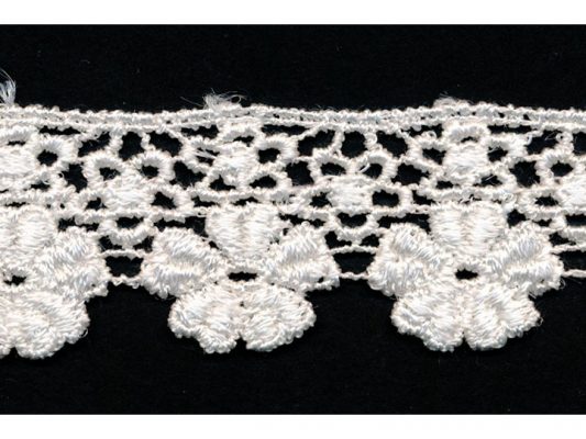 <font color="red">IN STOCK</font><br>1+3/8" Rayon Venise Lace-Ivory